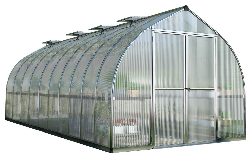 Palram Canopia Bella 8' x 20' Greenhouse Modern Greenhouses by