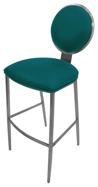 535 Stainless Steel Bar Stool 26" 30" Extra Tall  35", Teal, 30"