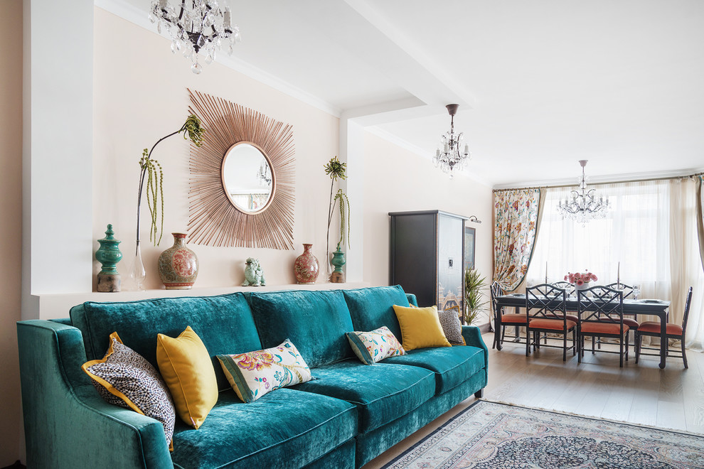 Квартира в подмосковье с элементами шинуазри.