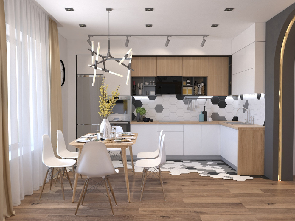 Кухня с октагонами