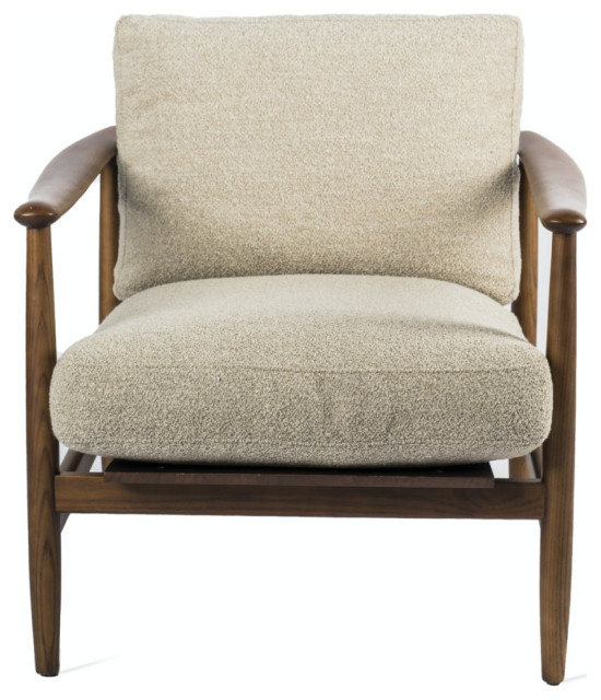 Beige Soft Cushioned Arm Chair | Pols Potten Todd - Midcentury - Armchairs  And Accent Chairs - by Luxury Furnitures | Houzz