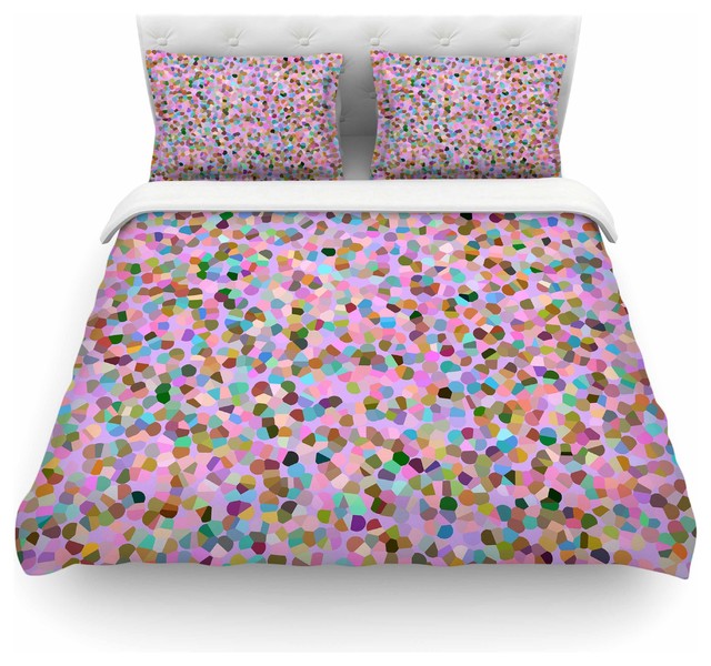 Vasare Nar Candy Pink Confetti Duvet Cover Contemporary Vasare Nar Candy Pink Confetti Duvet Cover Contemporary Covers And Sets By Kess Global Inc
