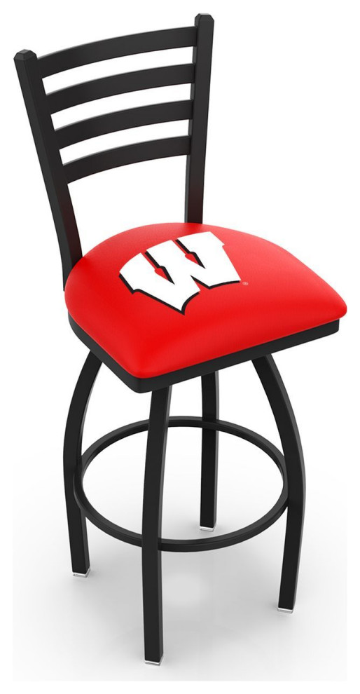 Holland L014 Wisconsin W 25" Swivel Counter Stool Black