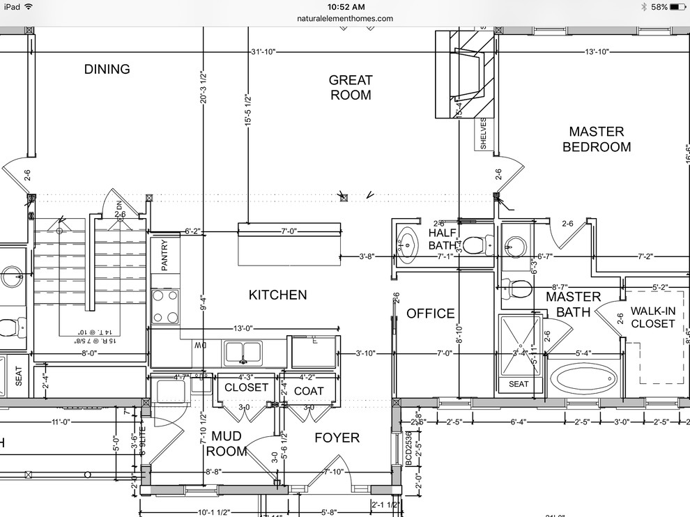 Powder room placement input. | Houzz Forum