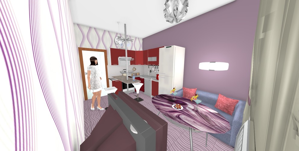 Экспресс 3D дизайн  1 кв.ры в ЖК Триумф Парк