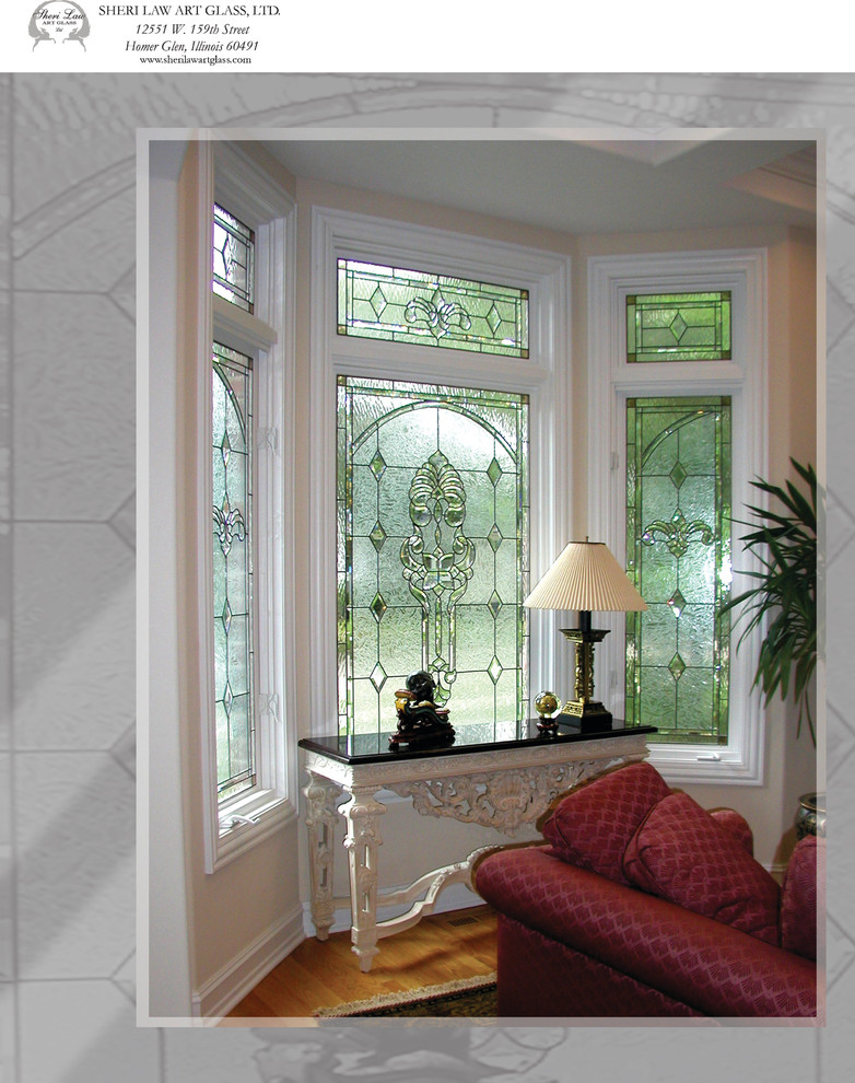 Stained Glass Transoms and Windows - Traditional - Family Room ...