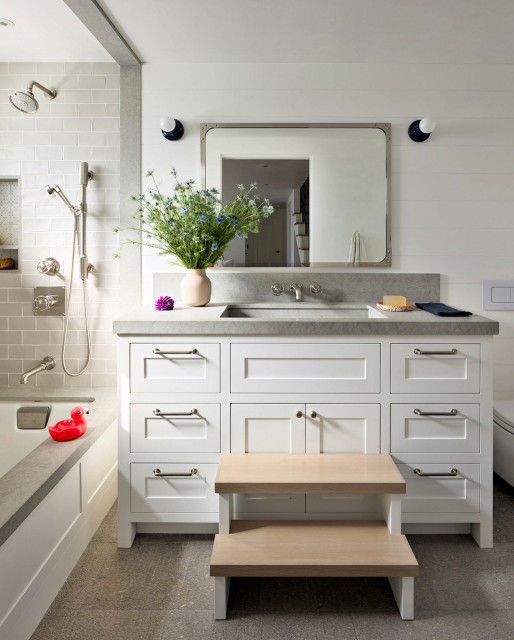 Organic Mill Valley transitional-bathroom
