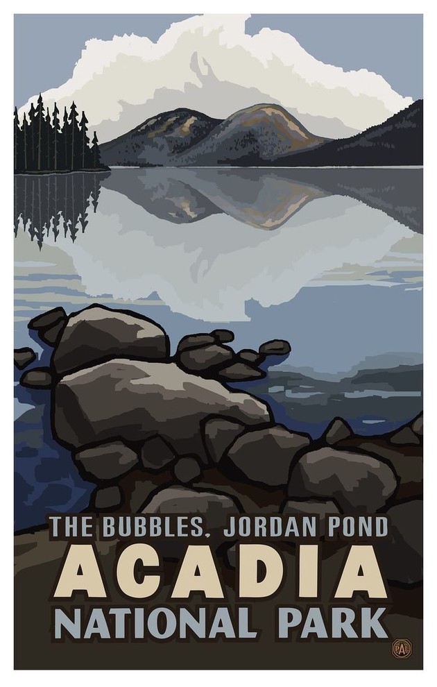 Paul A. Lanquist the Bubbles Acadia National Park Art Print, 12"x18"