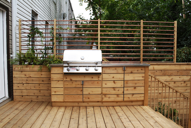 Contemporary Shaker Style in Bushwick contemporary-terrace
