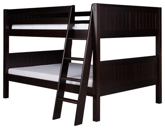 Camaflexi Full Over Low Bunk Bed Panel Headboard Angle Ladder Camaflexi Full Over Low Bunk Bed Panel Headboard Angle Ladder Cuccino