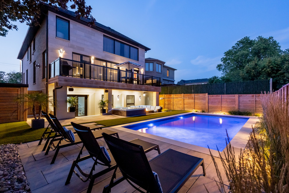 Low Maintenance Leisure Lifestyle Transitional Pool Toronto by