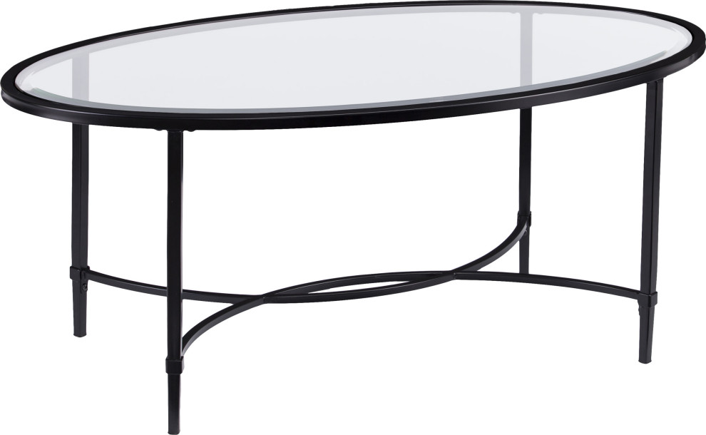 Quinton Oval Cocktail Table - Black