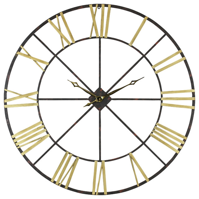 Baldwin Oversized Metal Wall Clock 48 Piggy Banks By Buildcom