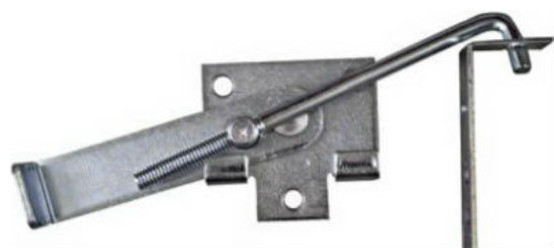 National Hardware N161 760 Cam Action Jamb Latch Zinc Plated