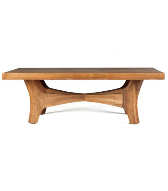 Garrick Cocktail Table, Solid Reclaimed Teak Wood Transitional
