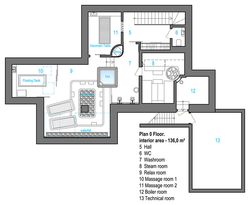 Частный спа- комплекс в загородной резиденции