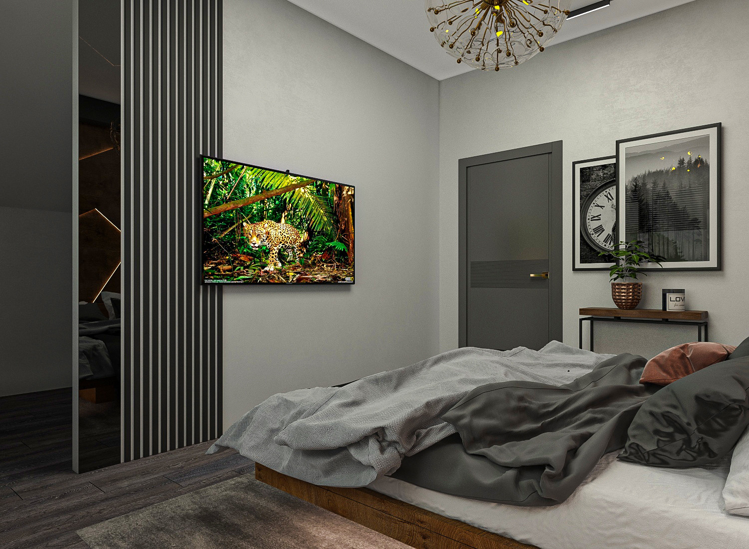 Проект  спальня для молодого человека