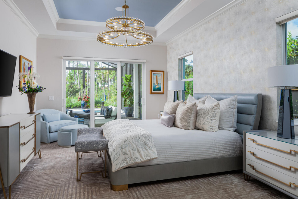 Bedroom - transitional bedroom idea