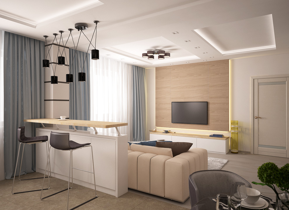 Изысканная простота. Дизайн квартиры в современном стиле.