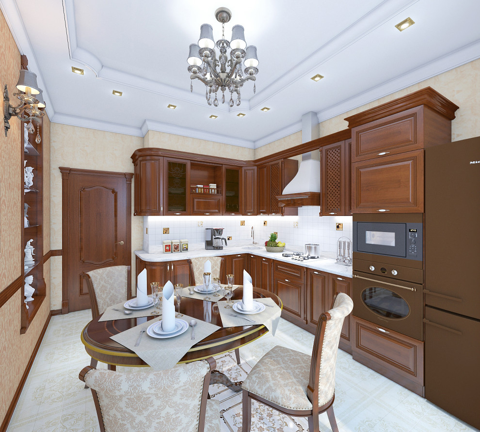 Кухня в классическом стиле из массива.