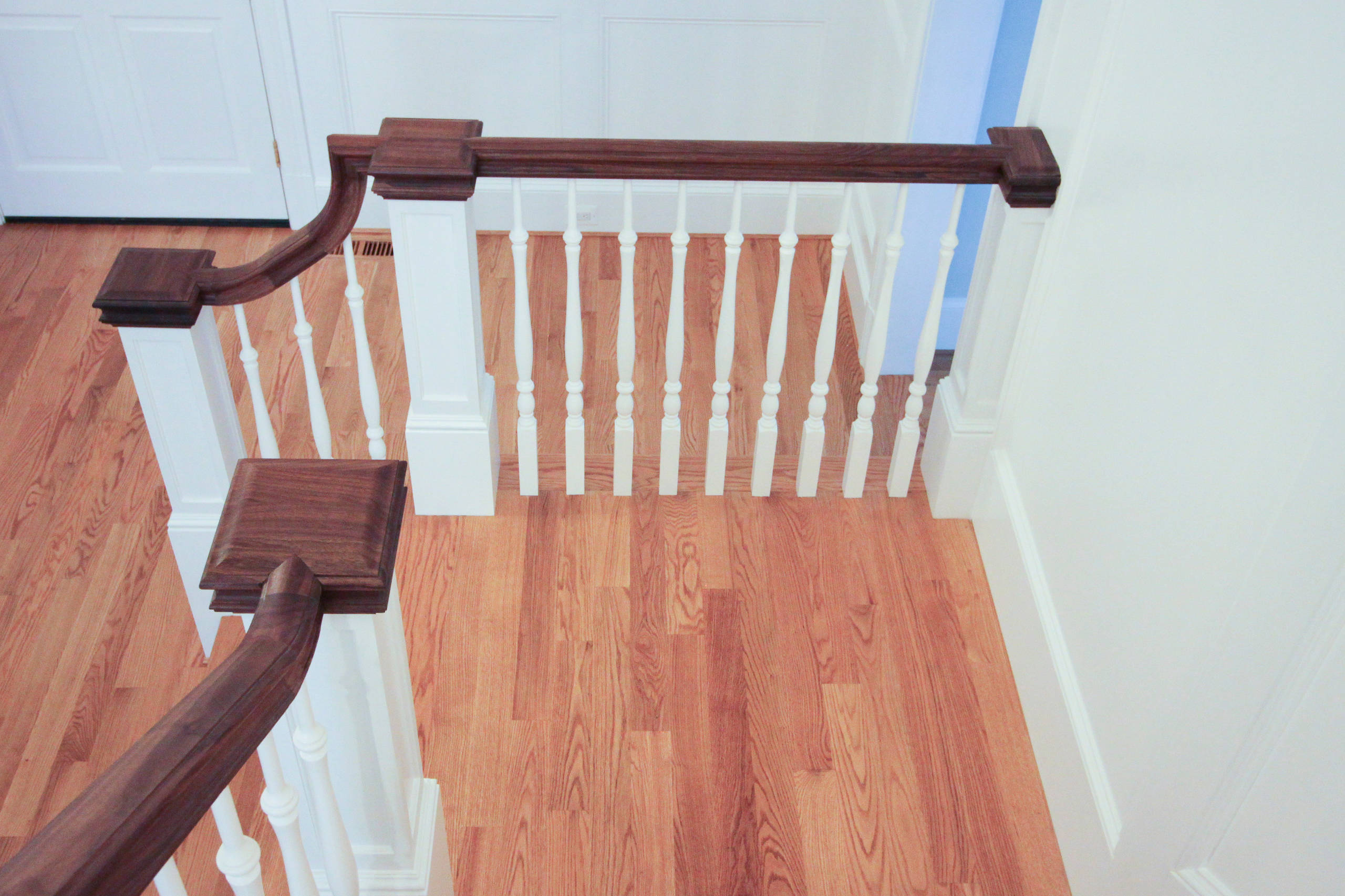 56_Elegant Wall-Mounted Craftsman Style Staircase, Arlington VA 22205