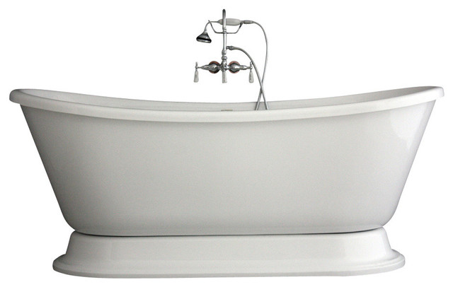 Hotel Collection Bateau Double Slipper Pedestal Bathtub Faucet Hotel Collection Bateau Double Slipper Pedestal Bathtub Faucet Package