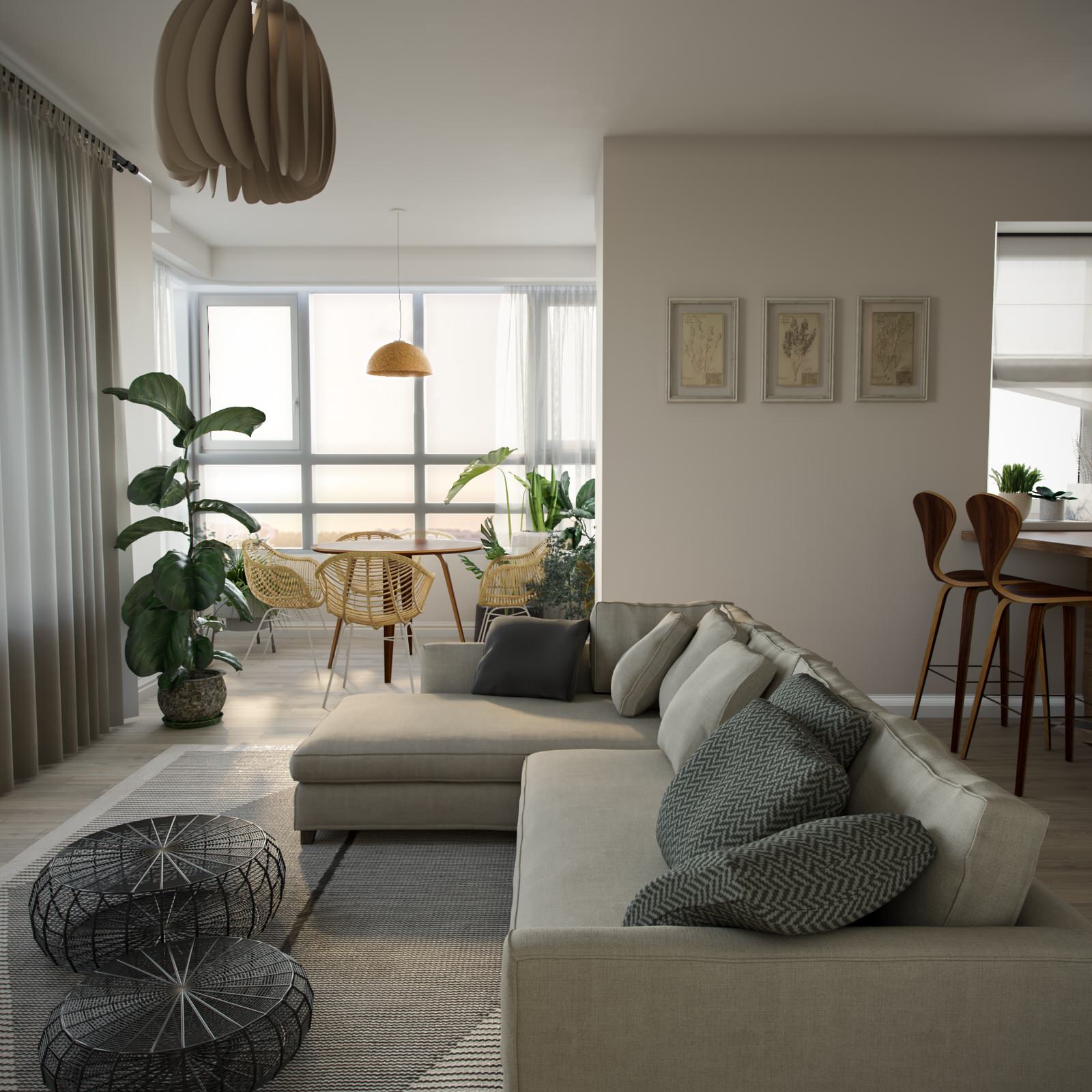 Проект "Эко Лаундж" Евротрешка в ЖК "Легенда Комендантского"