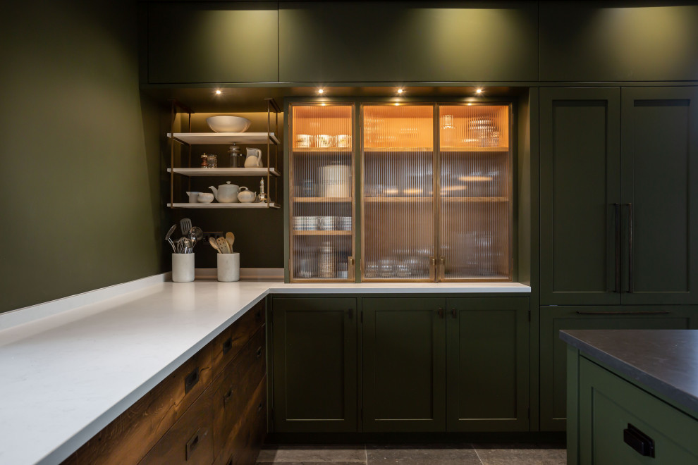 Inspiration for an industrial kitchen in Cambridgeshire.