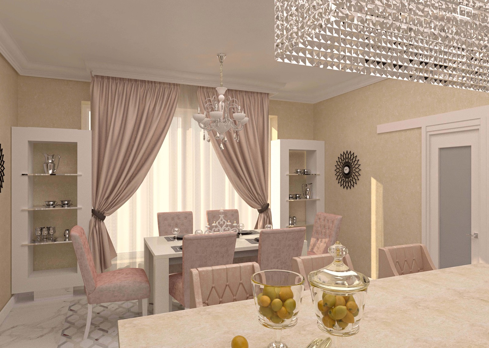 Дизайн частного дома в пастельных тонах