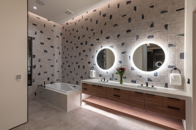 Meyer Residence/Vista Serena modern-badezimmer