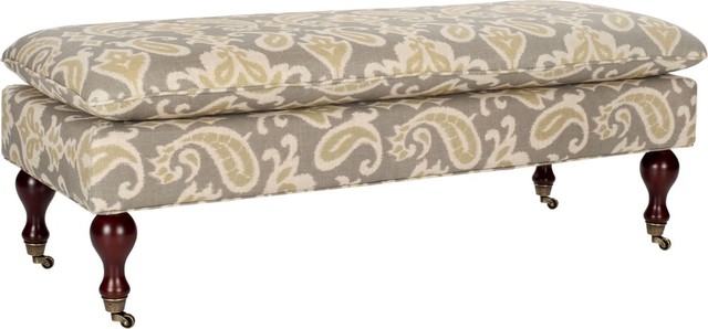 Mercer Linen Pillow Top Ottoman - Assorted