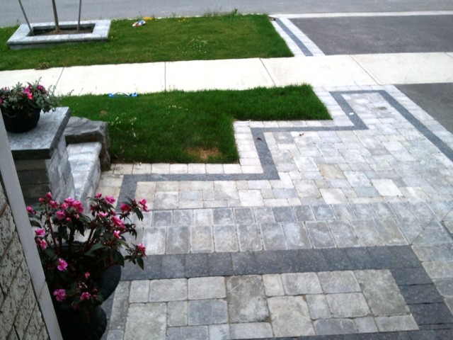 Front entrances - interlocking classico-patio