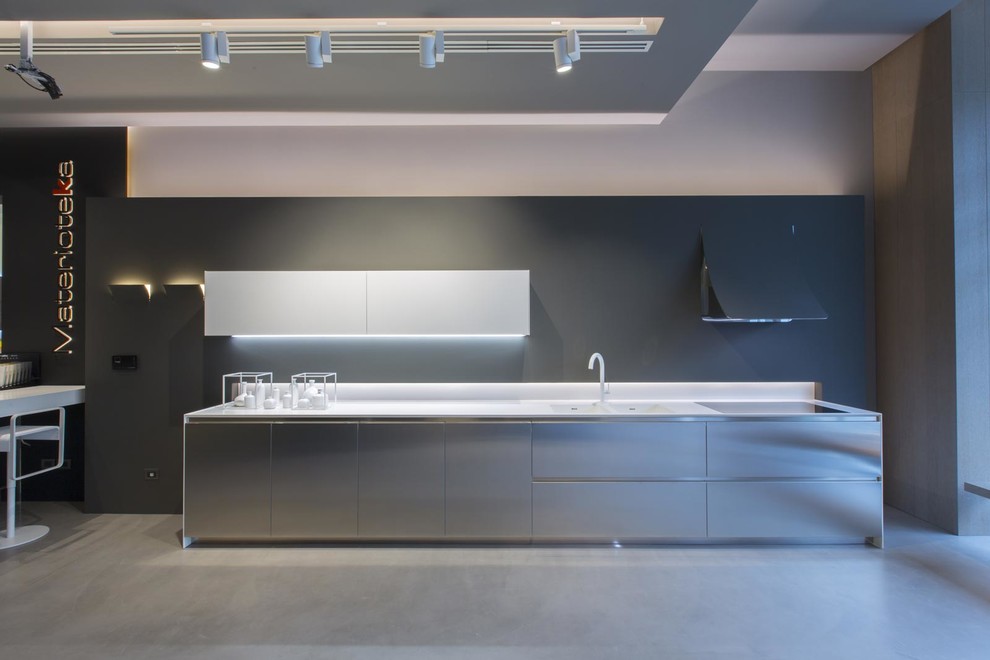 Кухня из нержавеющей стали. Модель AK_04