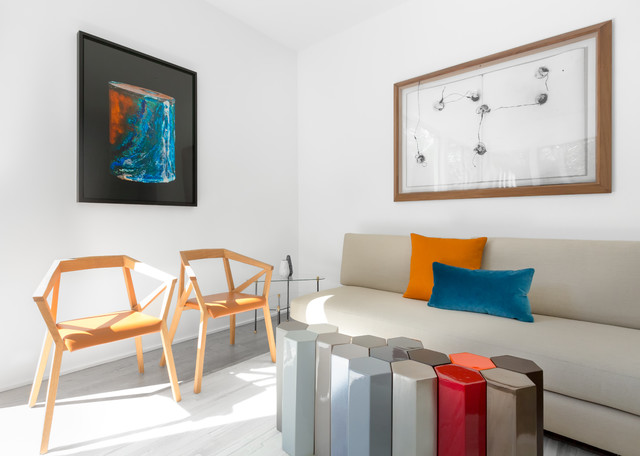 Hamptons contemporaneo-sala-de-estar