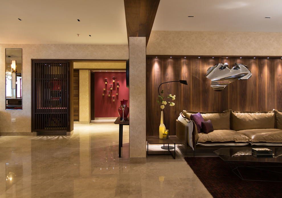 This is an example of a contemporary living room in Bengaluru.