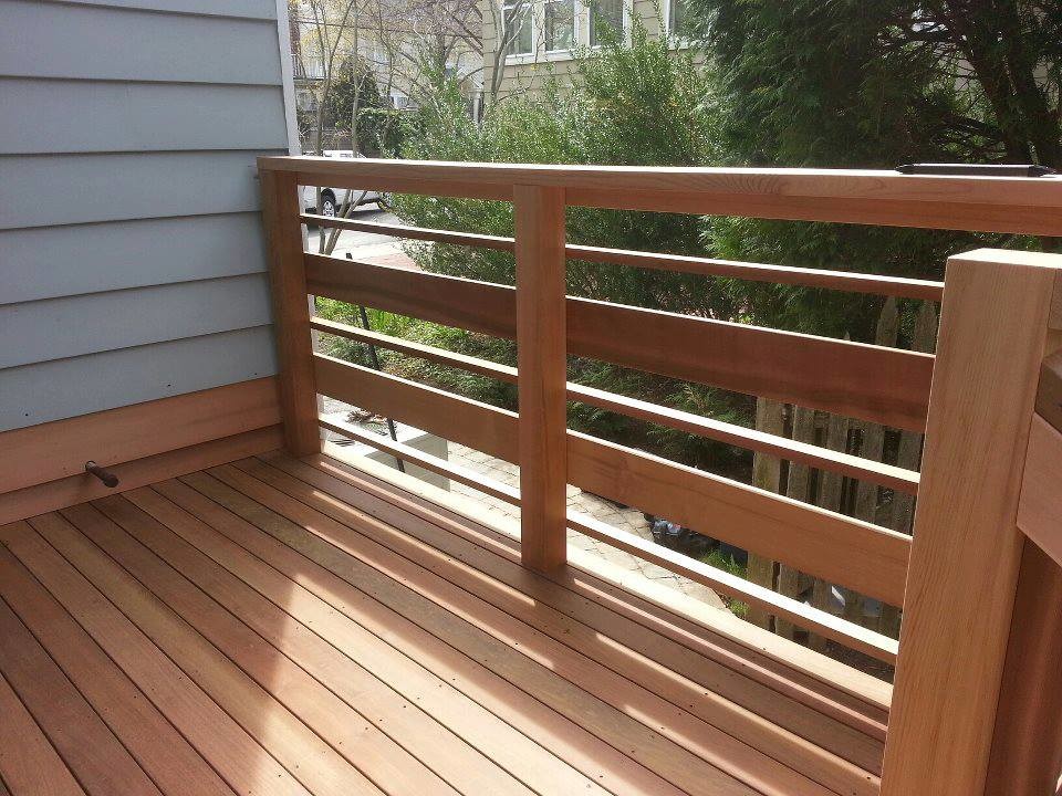 Photo of a small traditional backyard deck in Boston with no cover.