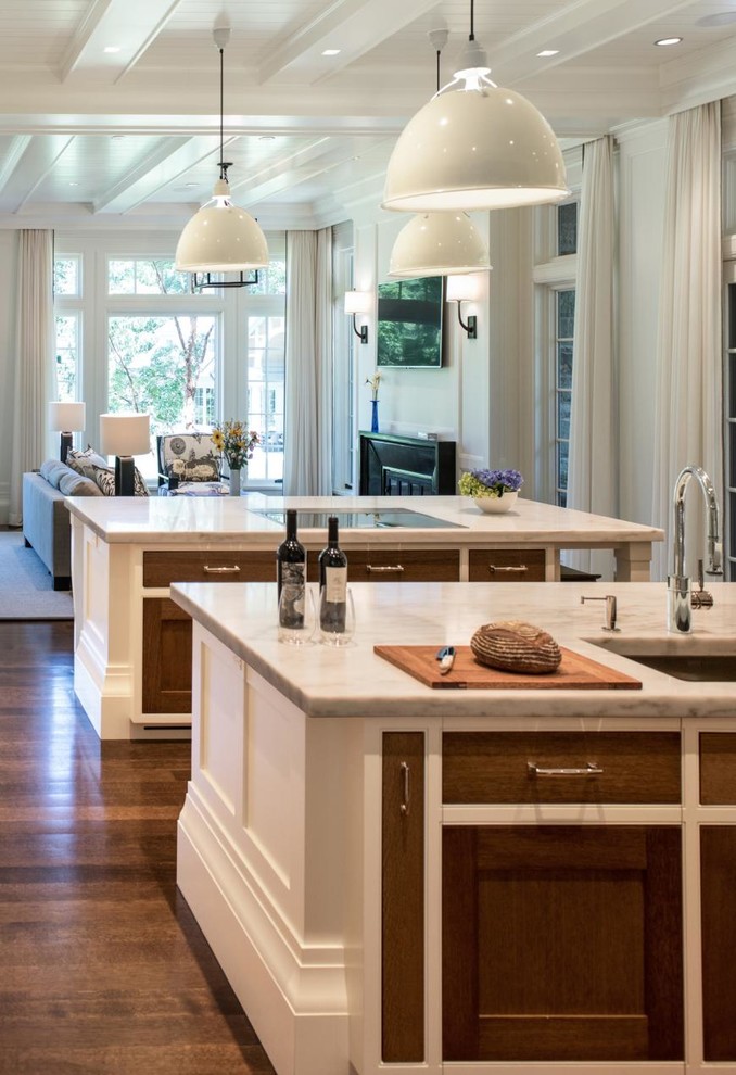 Inspiration for a transitional kitchen remodel in Boston