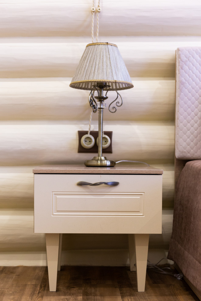 Спальни в доме срубе