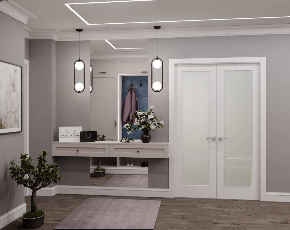 Дизайн-проект кухни, прихожей, гостиной