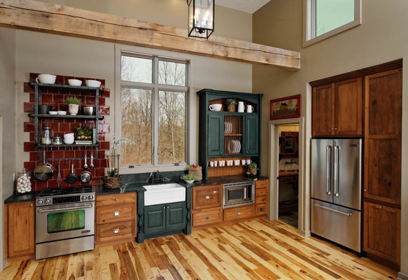 Transitional kitchen photo in Indianapolis