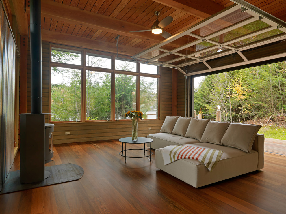 Lakeside Pavilion - Rustic - Living Room - Burlington - by Volansky ...