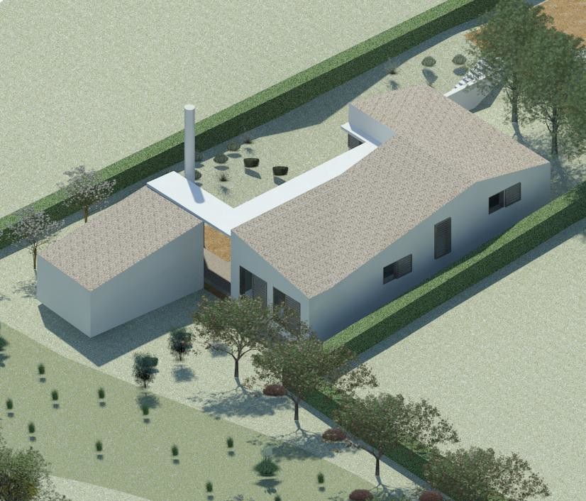 дом на рельефе