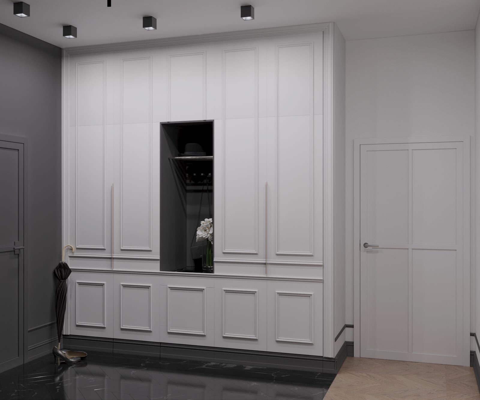 Дизайн-проект трехкомнатной квартиры в ЖК "Платинум"