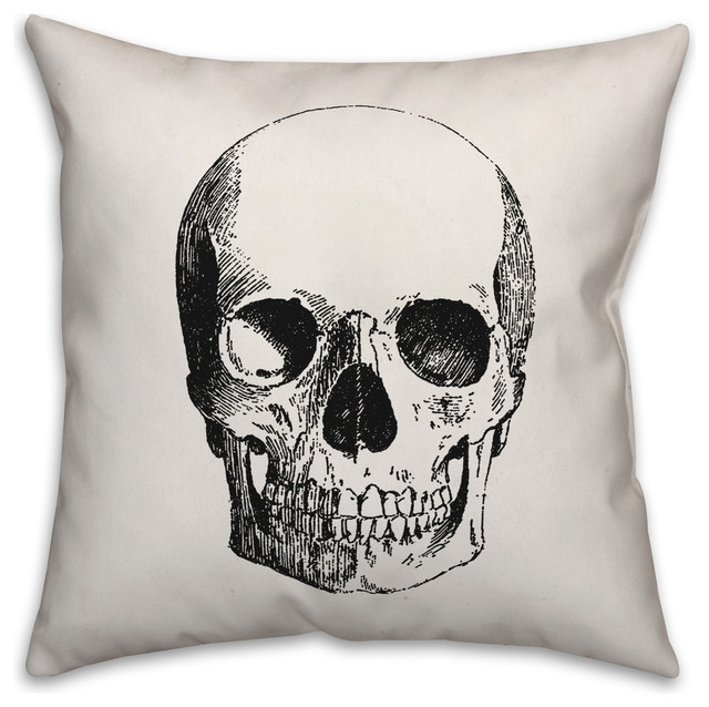 Skull 20 X20 Throw Pillow Eclectic Decorative Pillows By