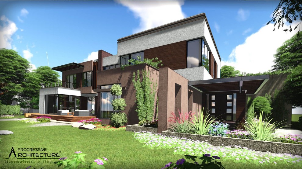 Необычный дом в стиле хай-тек