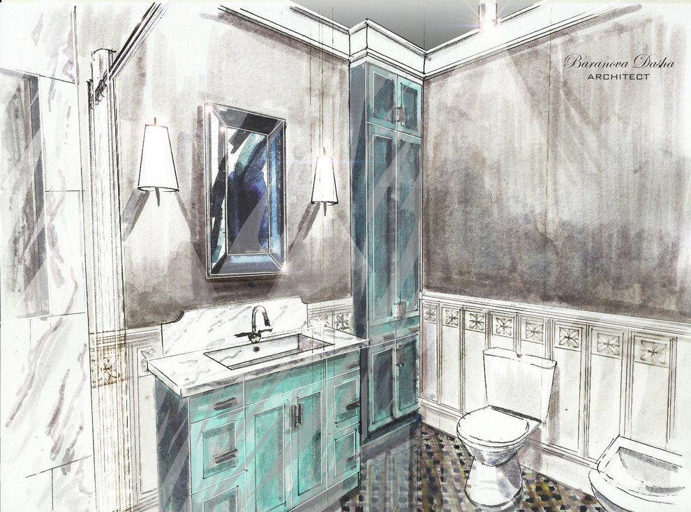 Проект таунхауса в Новой Москве площадью 300 кв м. В процессе реализации