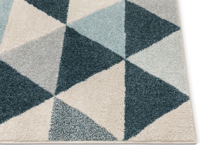 Well Woven Mystic Alvin Mid-Century Modern Geometric Dark Blue MC-64 ...