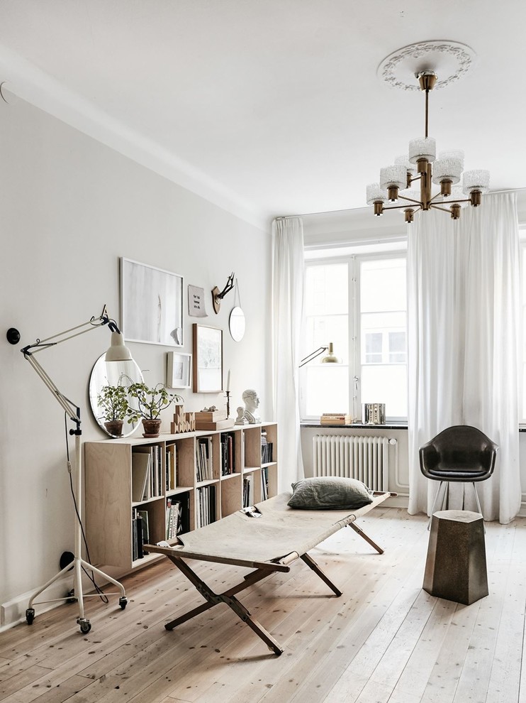 Inredning av ett minimalistiskt vardagsrum