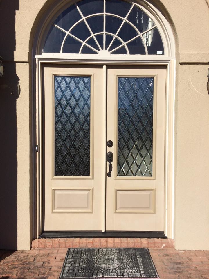 Design ideas for a large transitional front door in Atlanta.