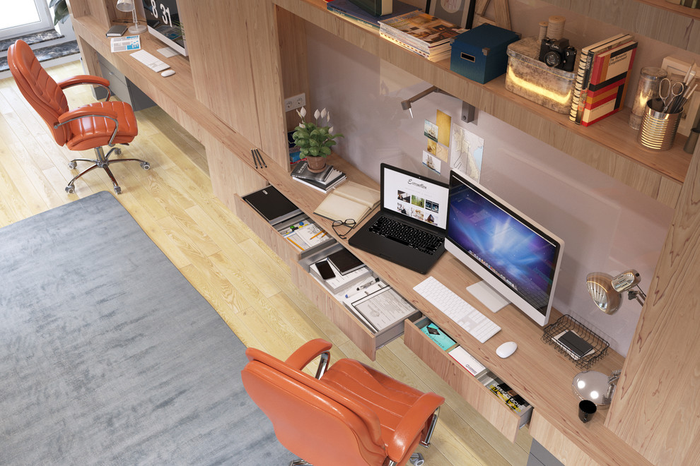 Рабочее пространство для троих детей